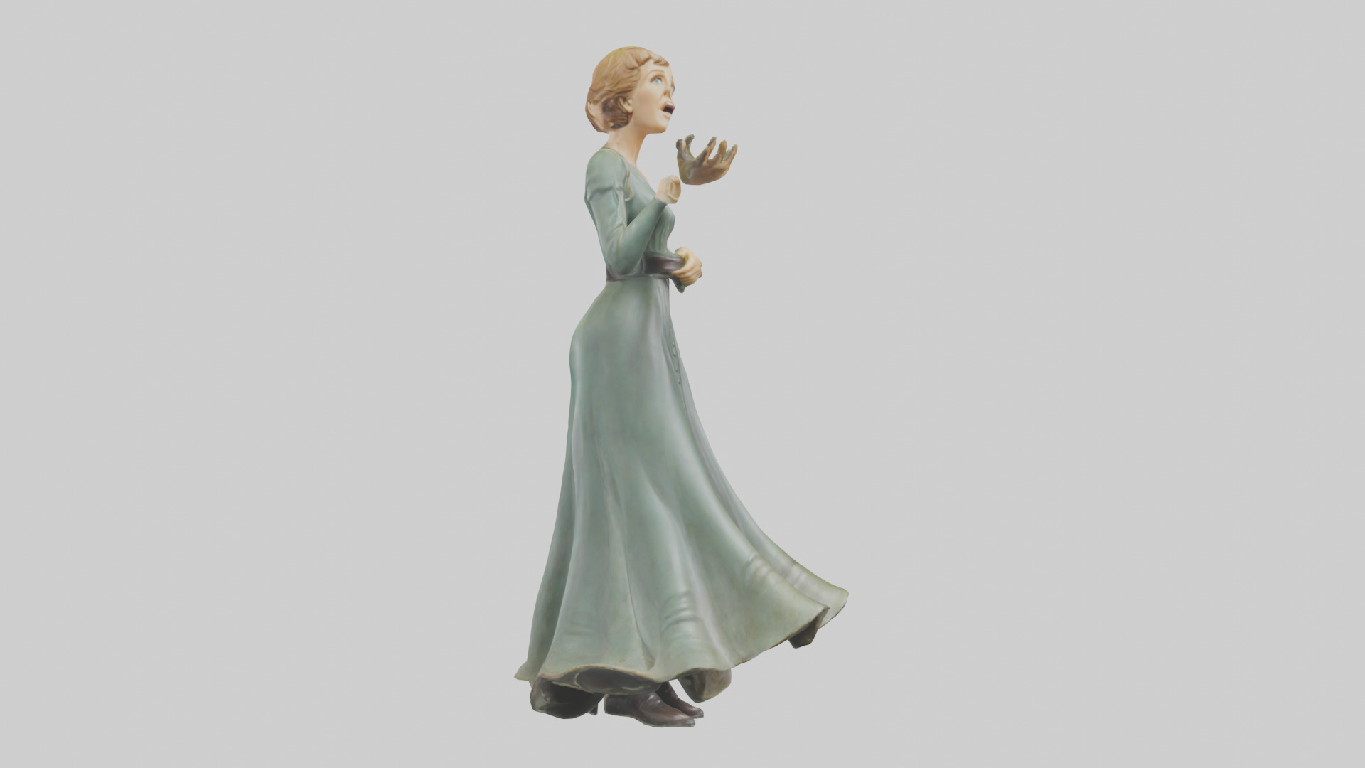 Julie Andrews statue model Low-poly 3D model_11