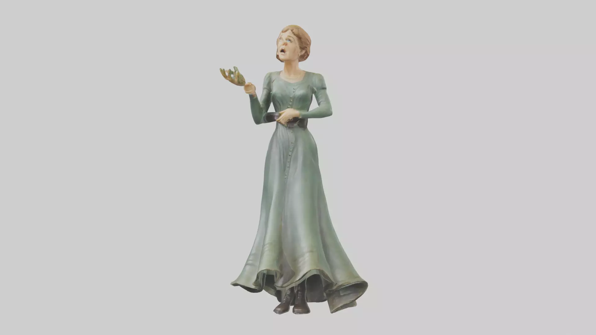 Julie Andrews statue model Low-poly 3D model_0