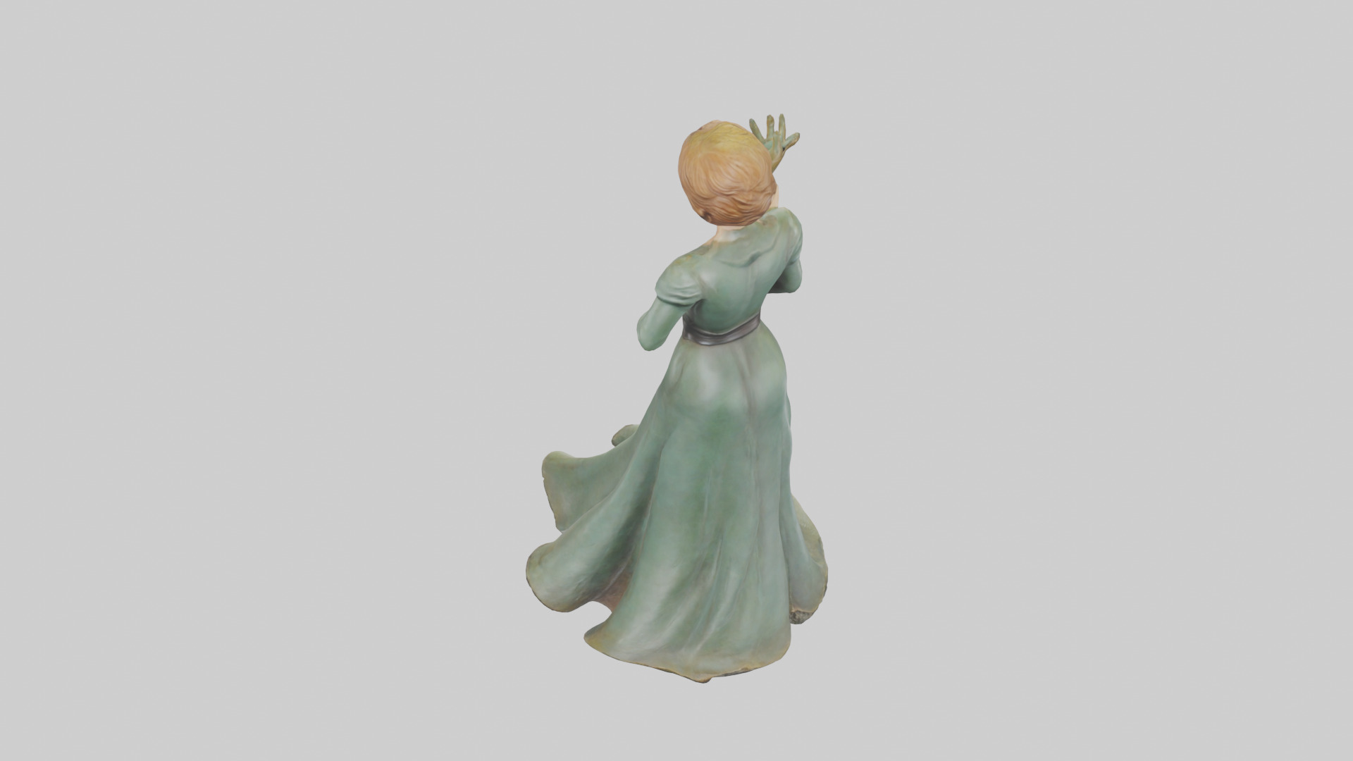 Julie Andrews statue model Low-poly 3D model_15