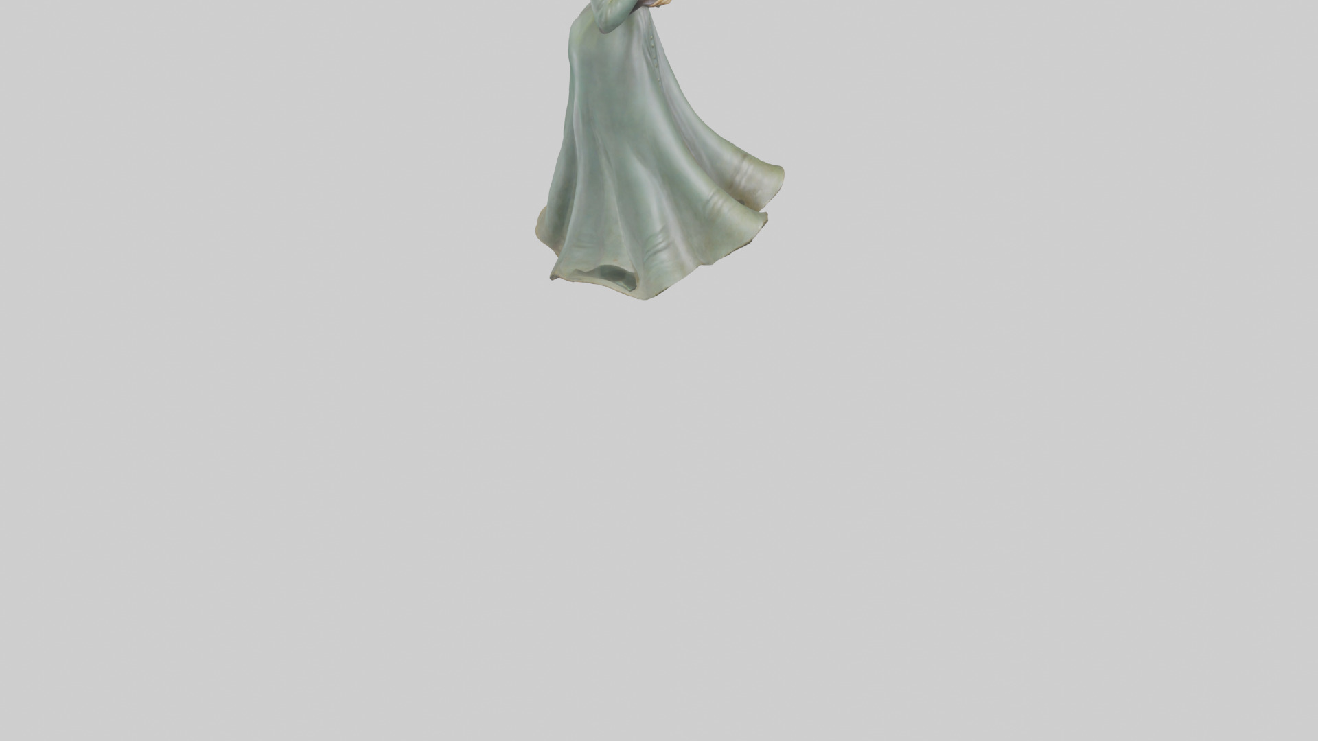 Julie Andrews statue model Low-poly 3D model_8