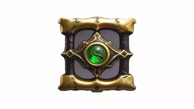 Golden Serpent Fang 3d Model