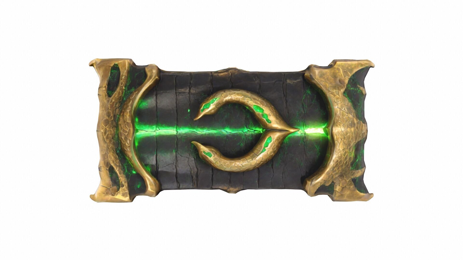 Golden Serpent Fang 3d Model 3D model_4