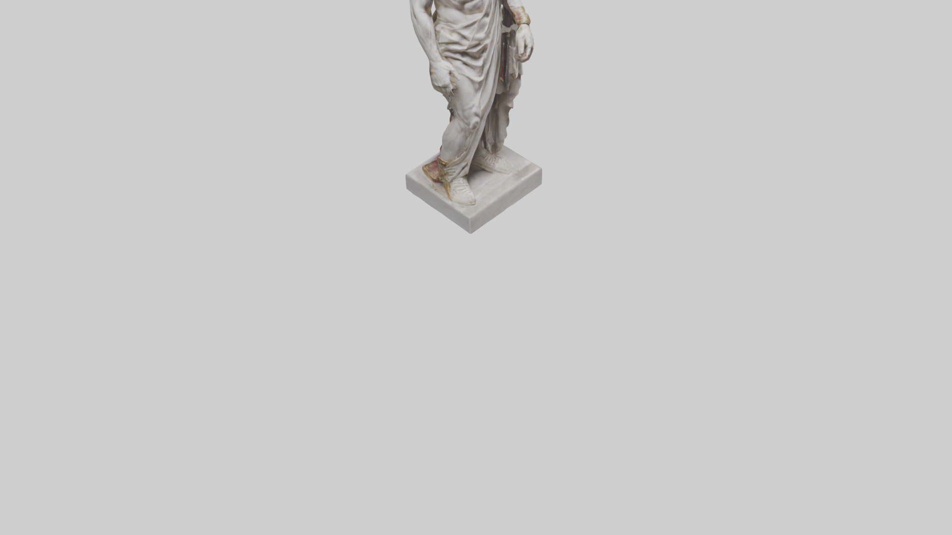 Julius Caesar statue model Low-poly 3D model_9