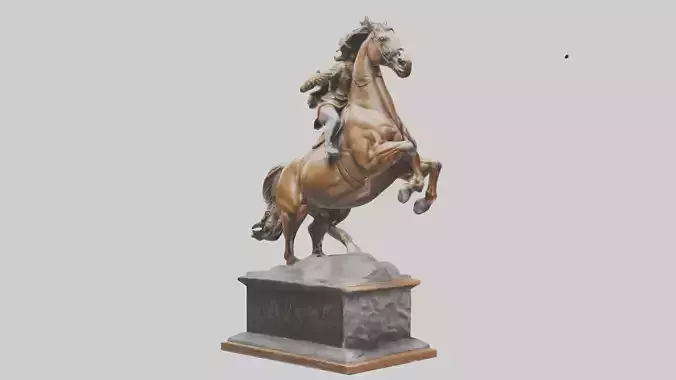 Jumping Horse Rider statue model