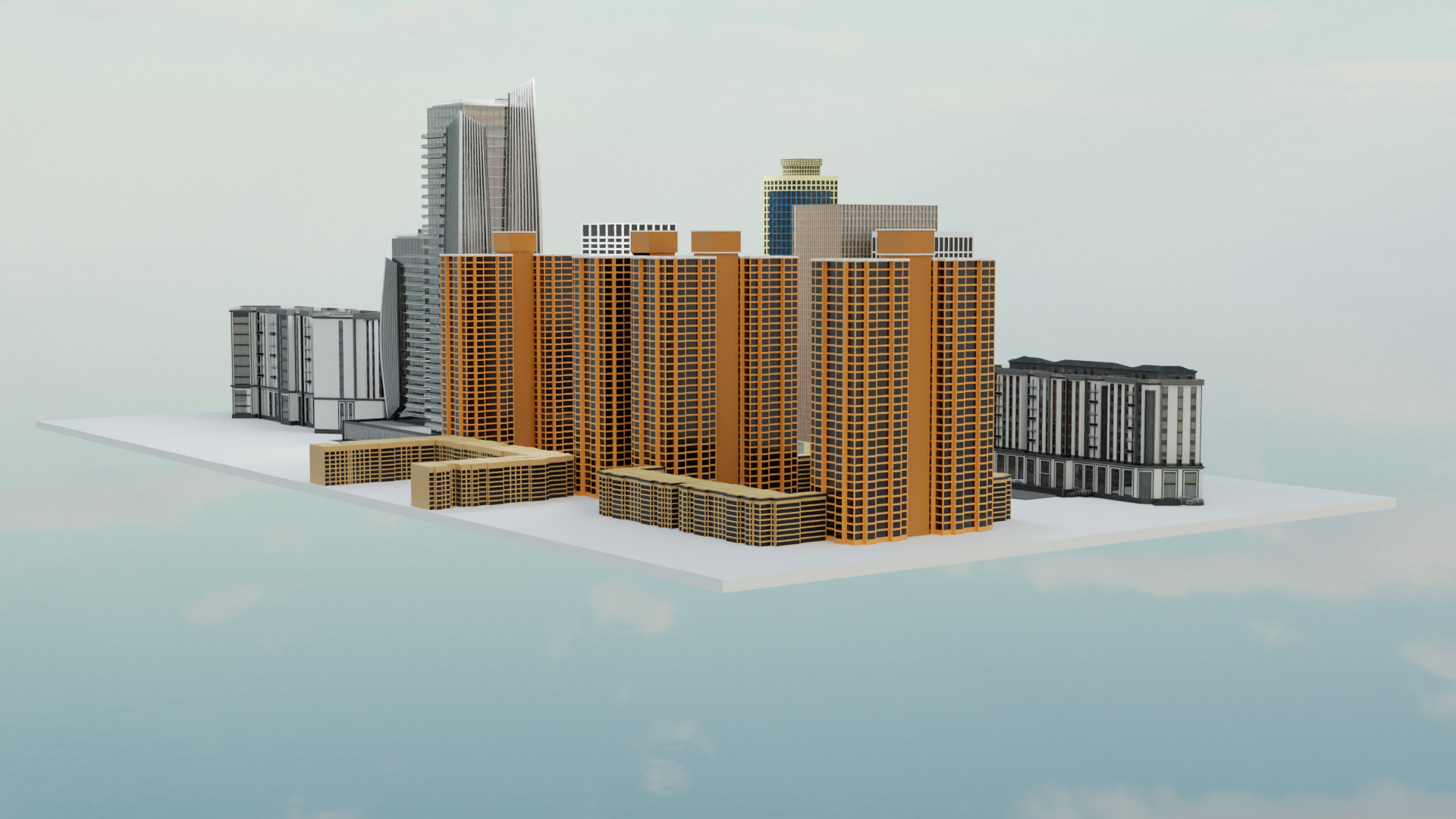 city 3d model 3D print model_1