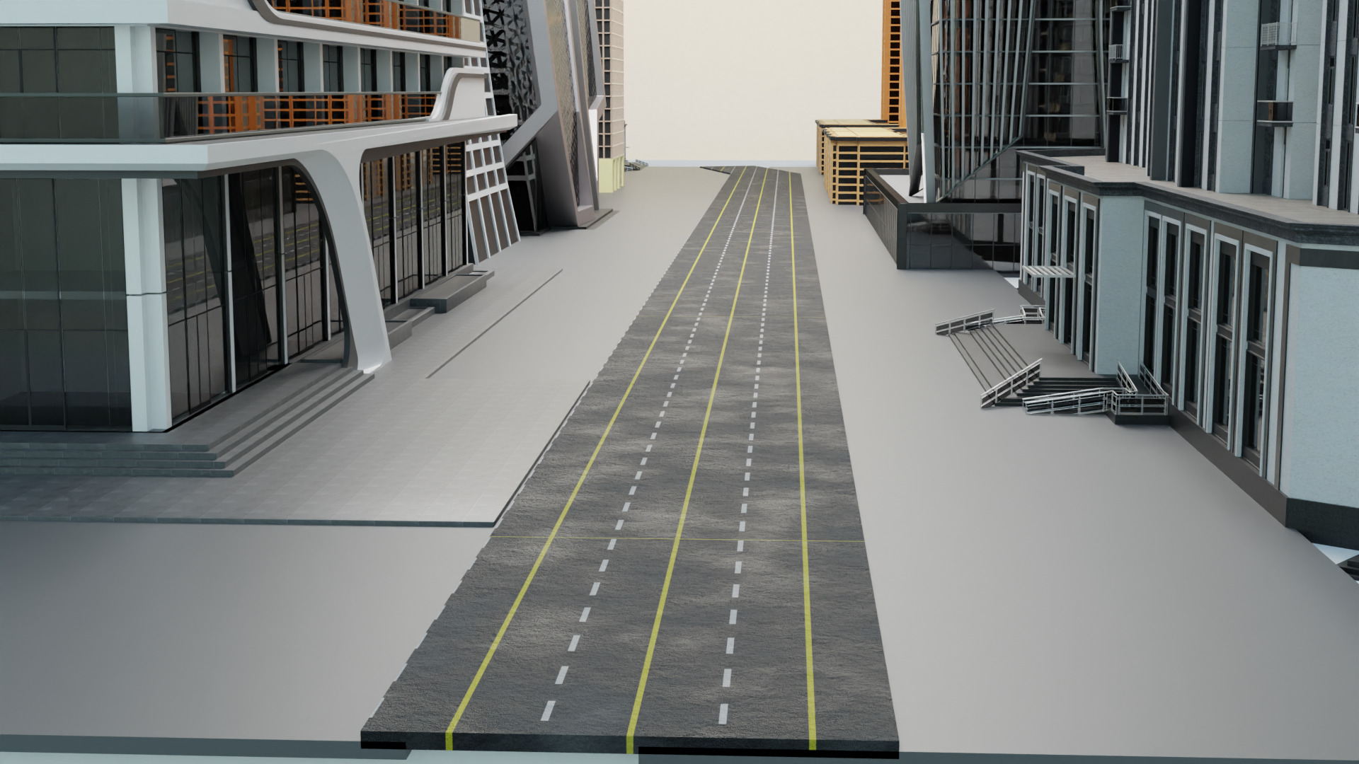 city 3d model 3D print model_4