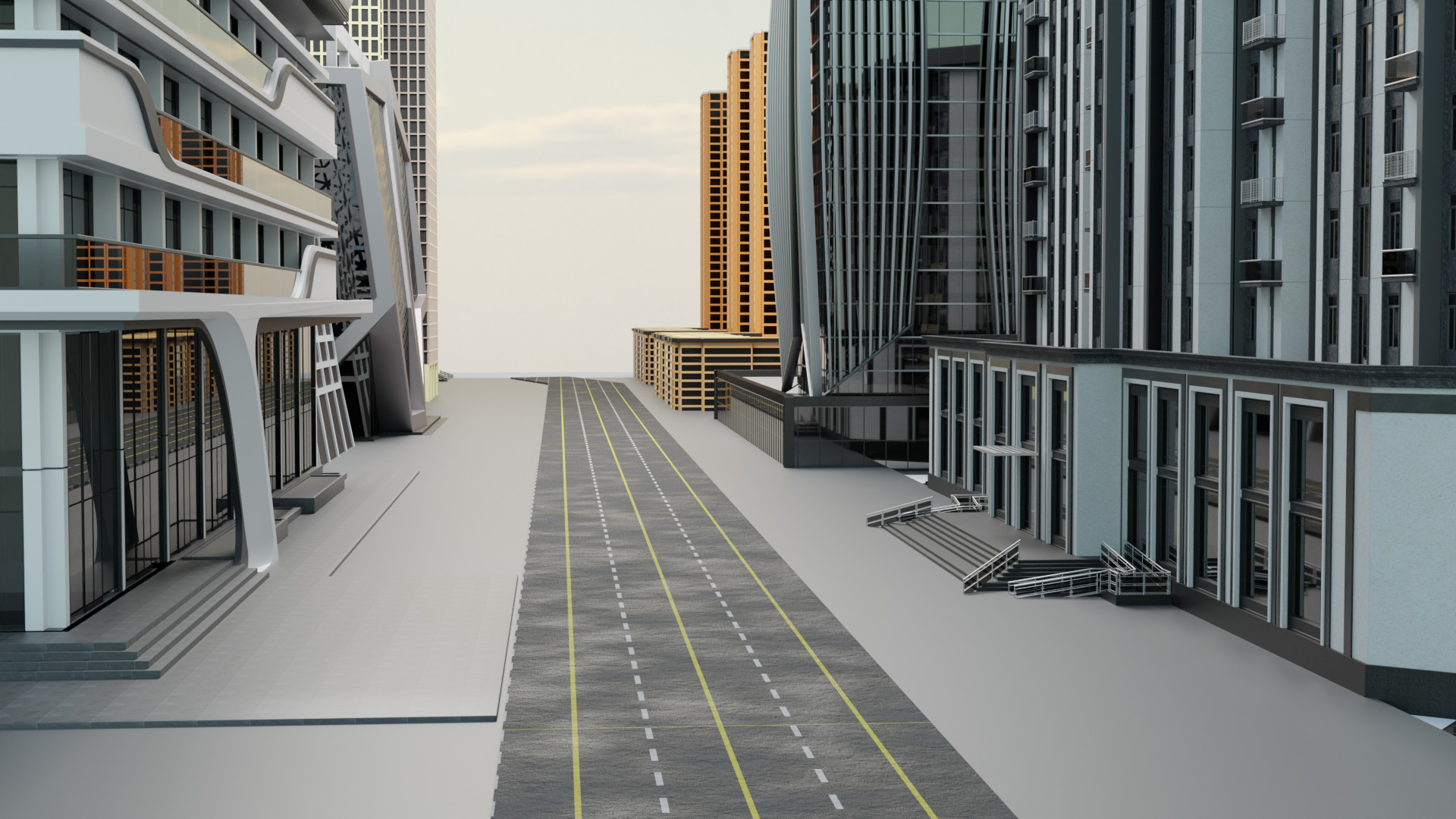 city 3d model 3D print model_5