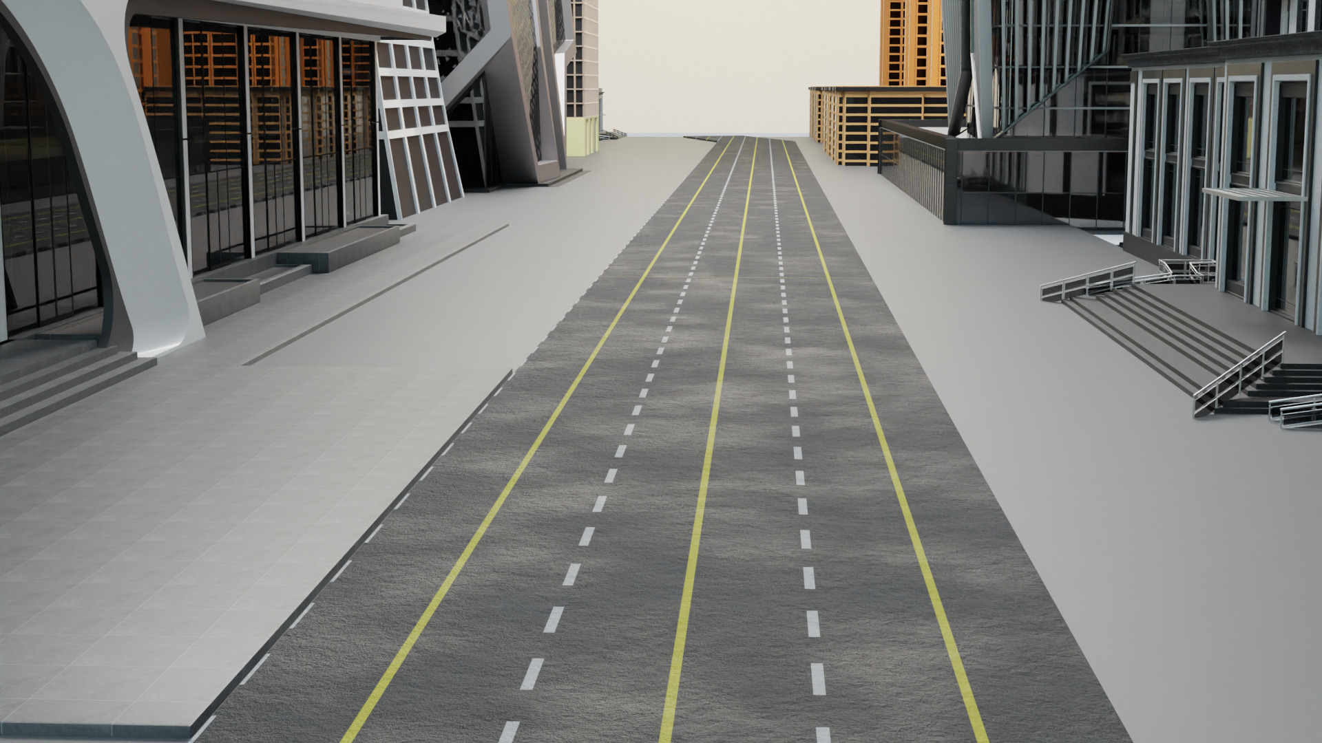 city 3d model 3D print model_3