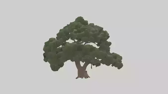 Juniper tree model Low-poly 3D model