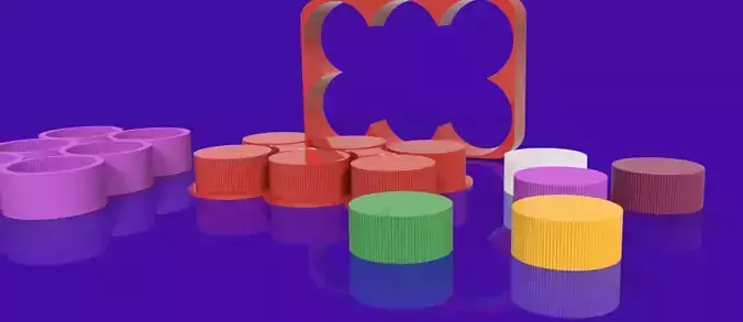 Silicone mold for candles soap ribbed round 3