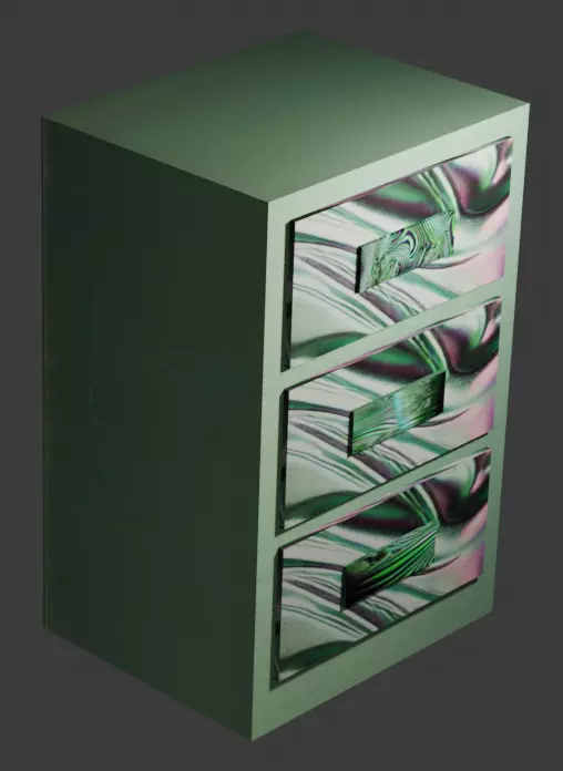 VHS Filing Cabinet Free 3D model