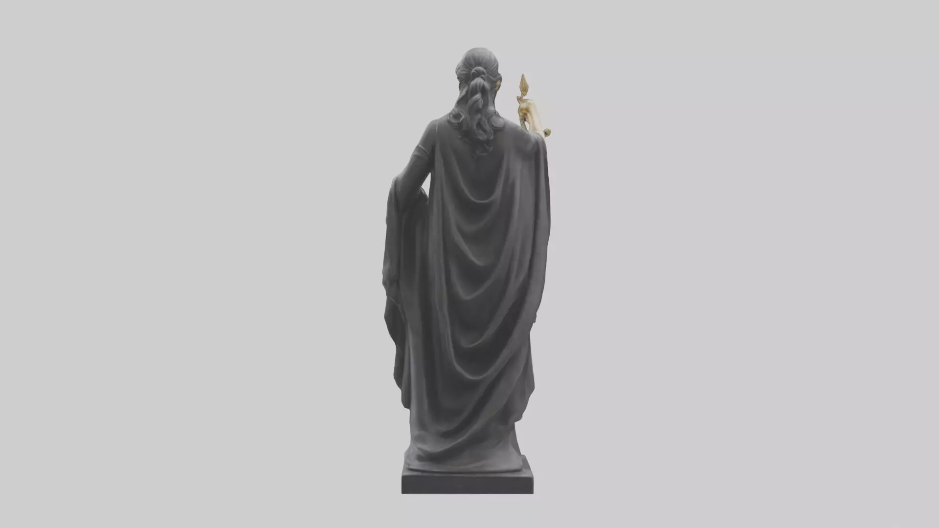 Justice Lady statue model 2 Low-poly 3D model_0