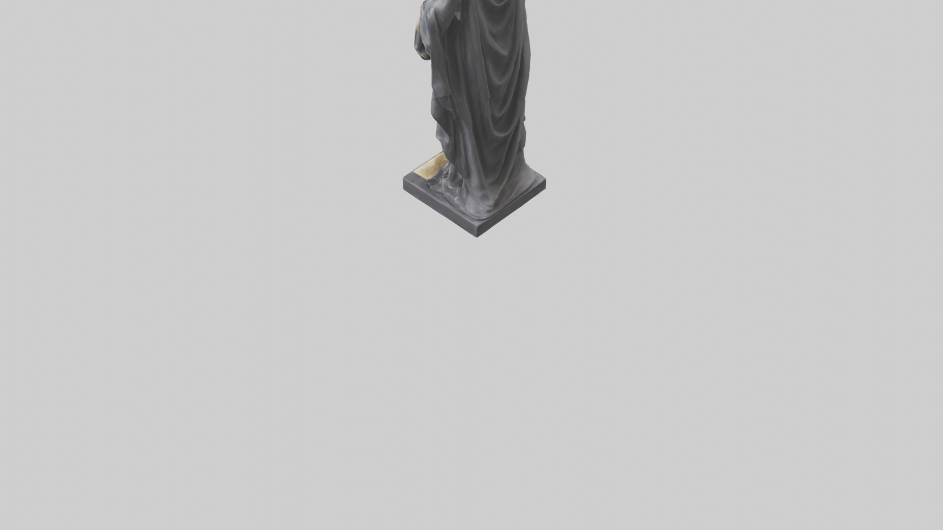 Justice Lady statue model 2 Low-poly 3D model_3