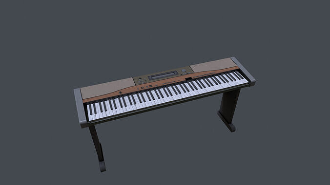 Digital piano Low-poly 3D model