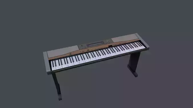 Digital piano Low-poly 3D model
