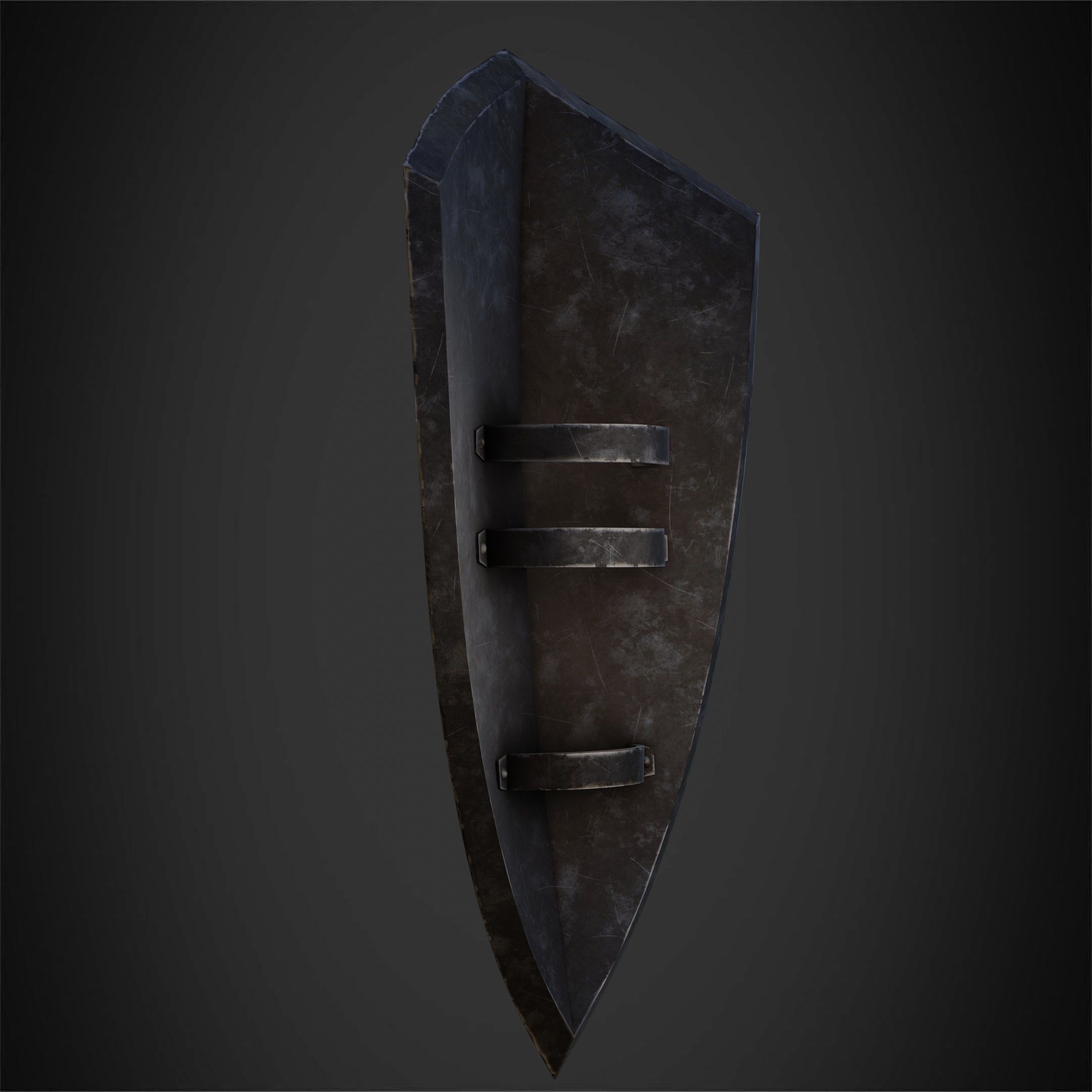 Dark Souls Black Knight Full Armor Halberd Shield for Cosplay 3D Model Collection_45