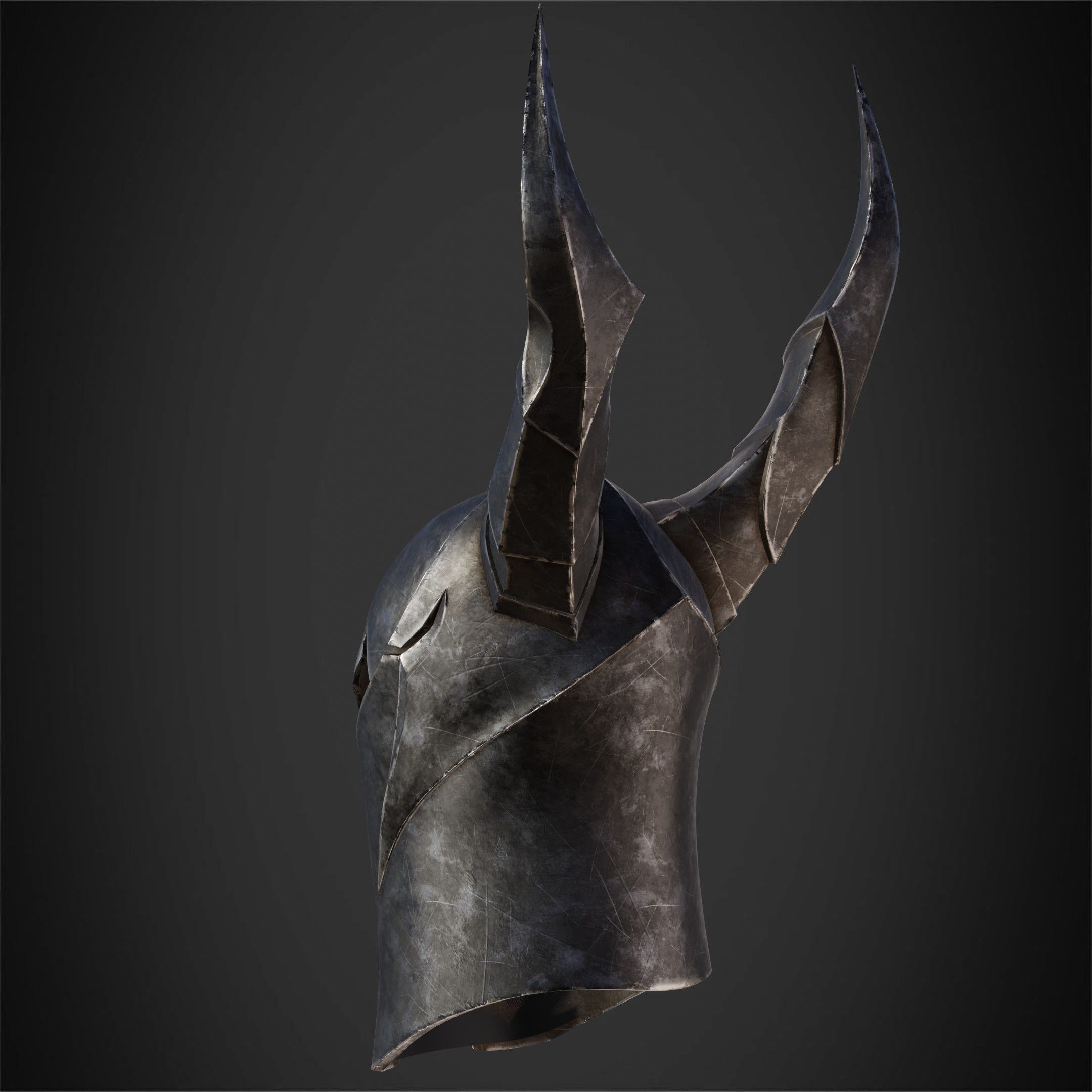 Dark Souls Black Knight Full Armor Halberd Shield for Cosplay 3D Model Collection_30