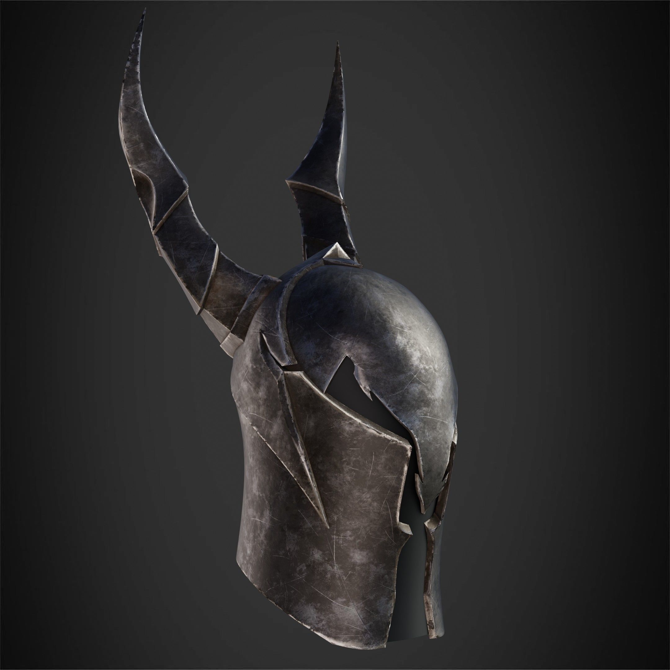 Dark Souls Black Knight Full Armor Halberd Shield for Cosplay 3D Model Collection_31