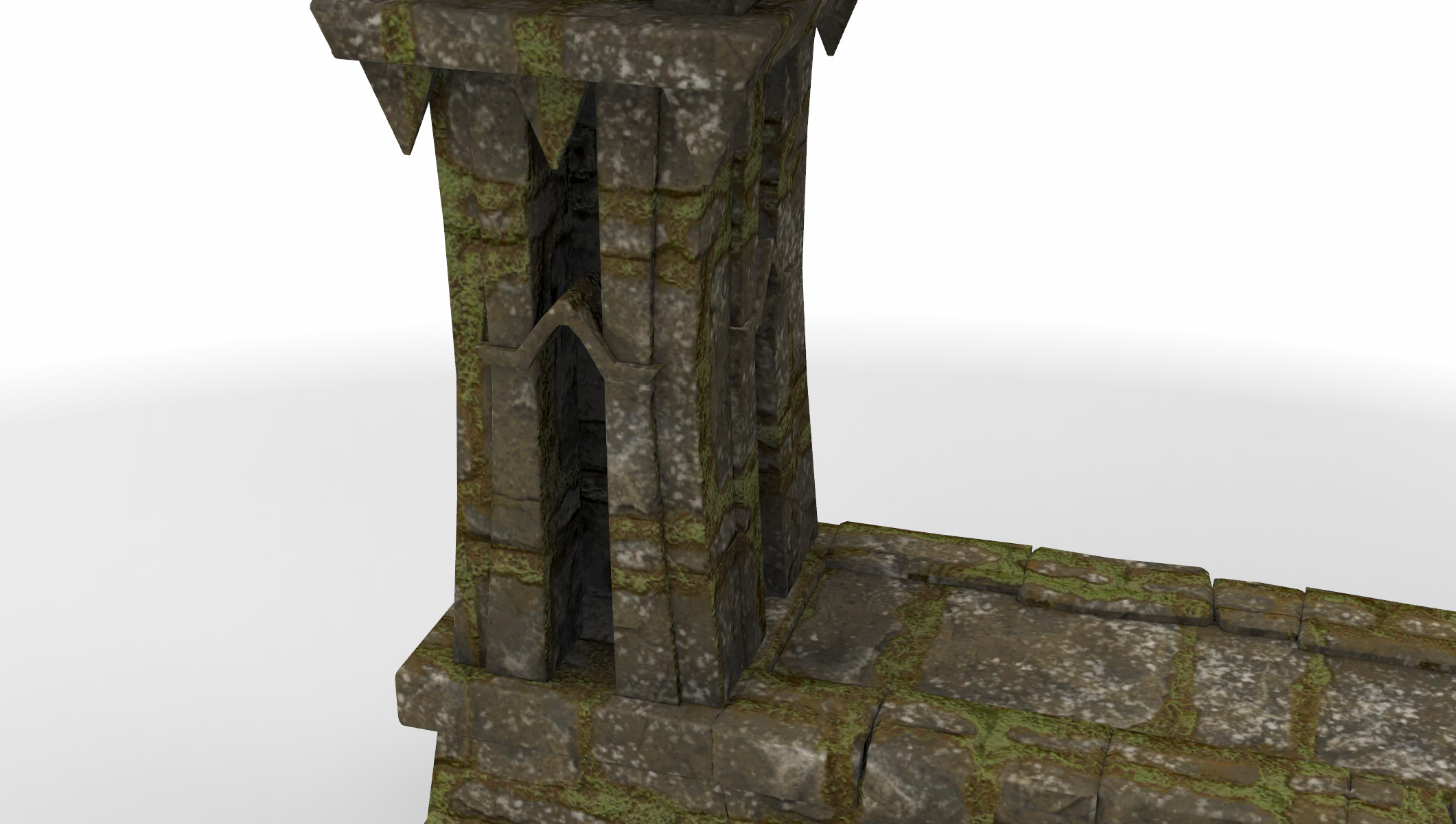 set architecture pillar 03 3D model_4