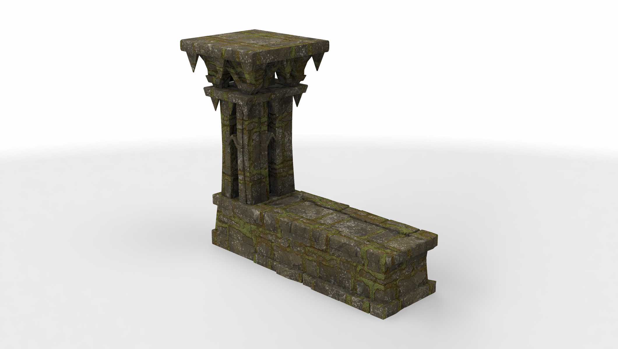 set architecture pillar 03 3D model_3