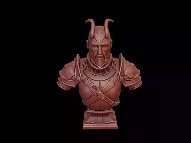 Armored Infernal Beast Bust