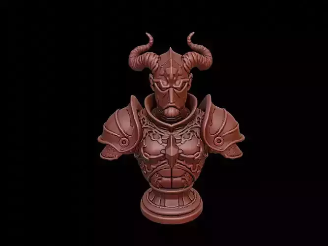 Armored Infernal Beast Bust