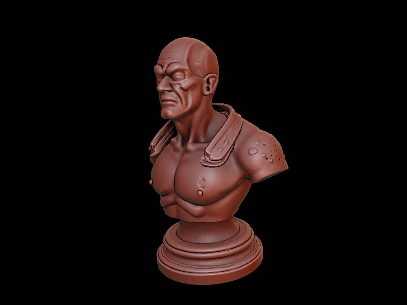 Basilisk Beast Bust 3D print model_1