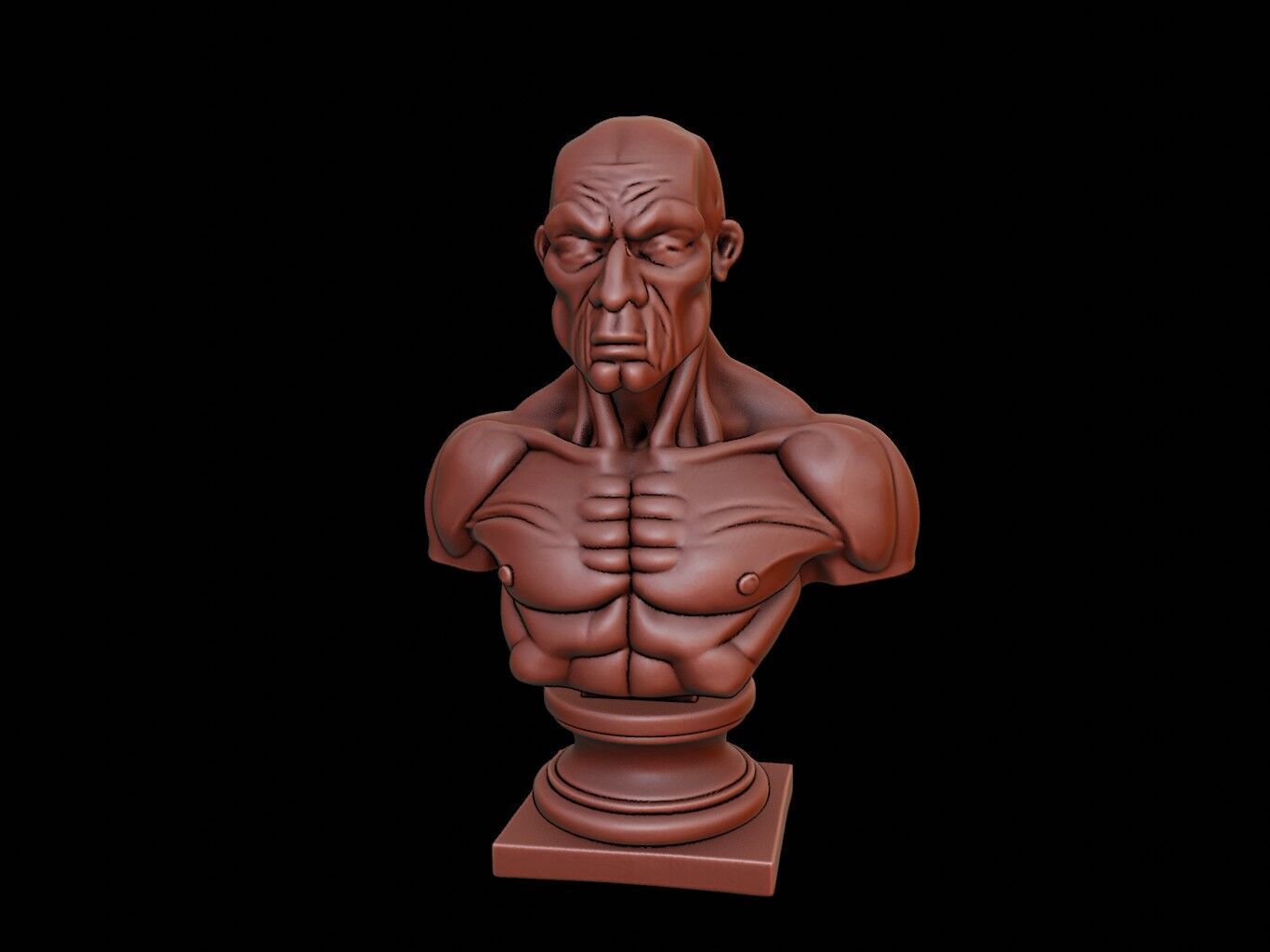 Basilisk Beast Bust 3D print model_1