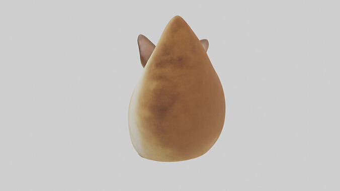 Kangaroo joey in pouch model Low-poly 3D model 3