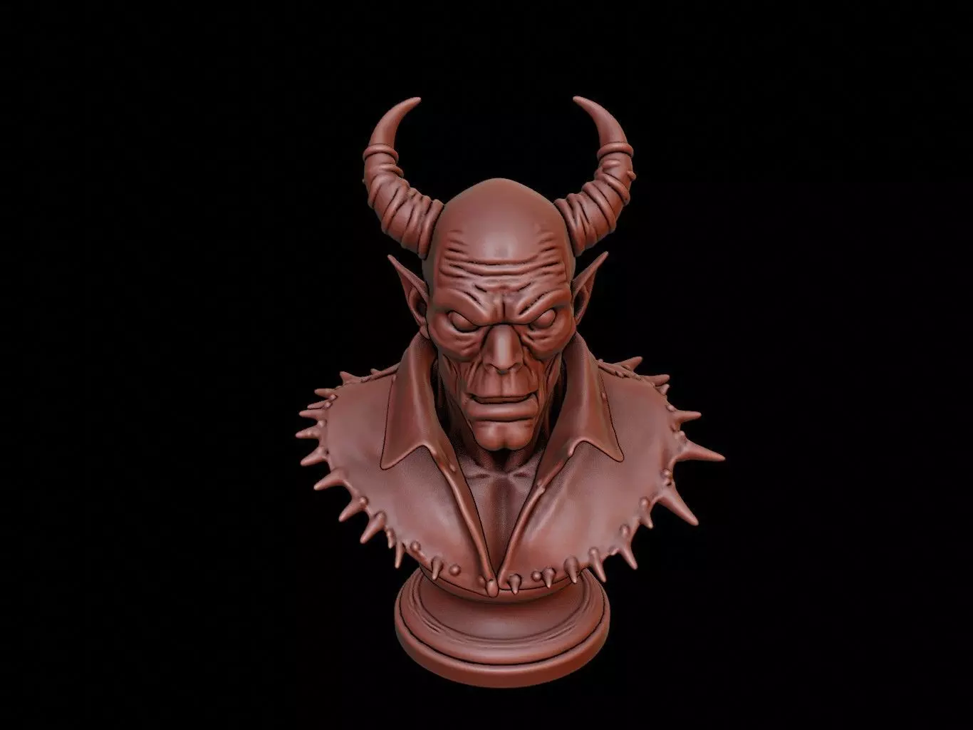 Blind Hellspawn Beast Bust 3D print model_0