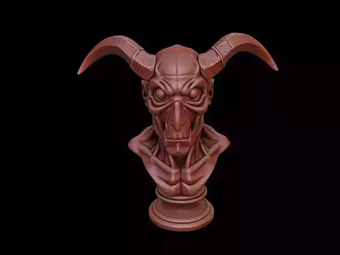 Blind Hellspawn Beast Bust