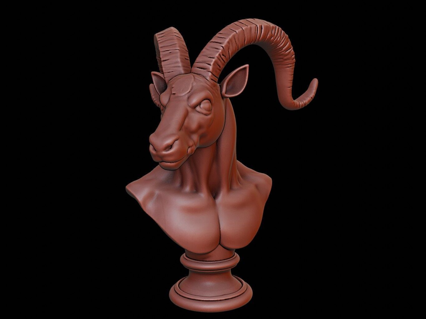 Centaur Beast Bust 3D print model_2