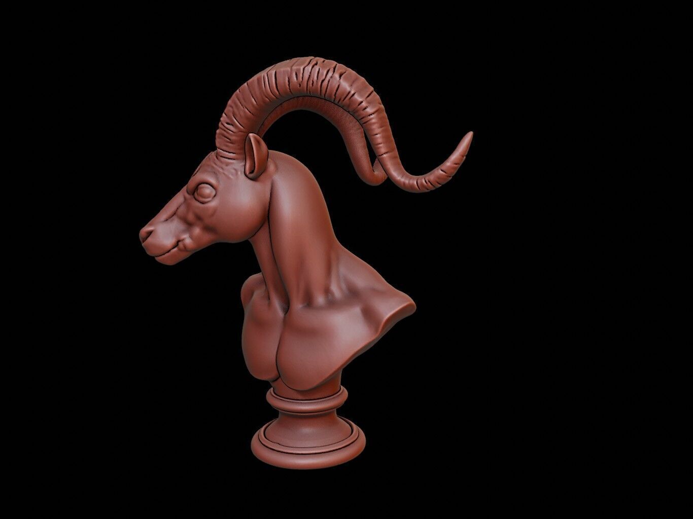 Centaur Beast Bust 3D print model_1