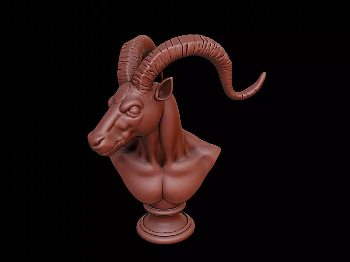 Centaur Beast Bust 3D print model_0
