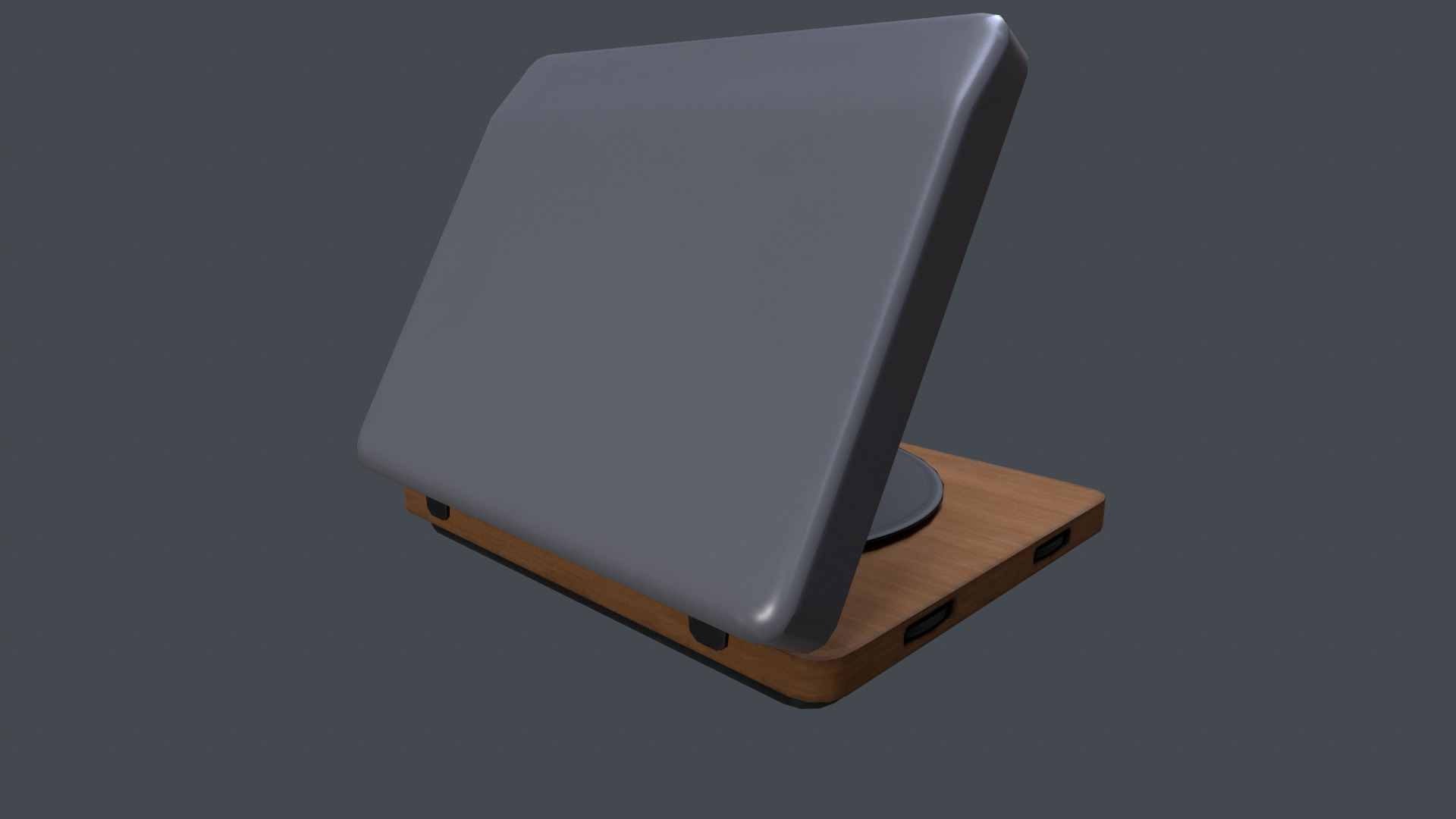 Vinyl player Low-poly 3D model_5