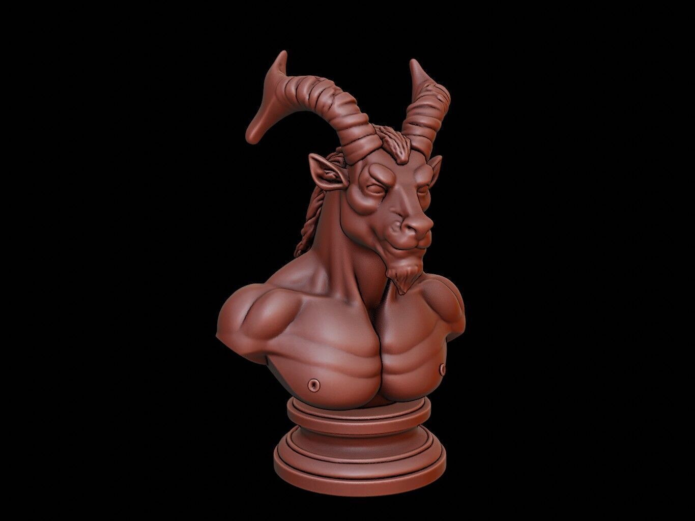 Centaur Beast Bust 3D print model_2