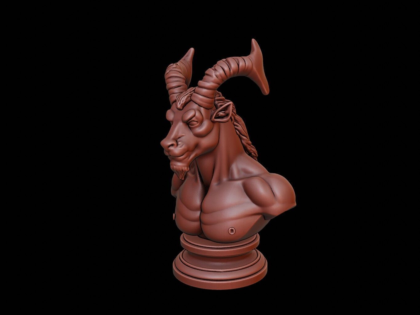 Centaur Beast Bust 3D print model_1