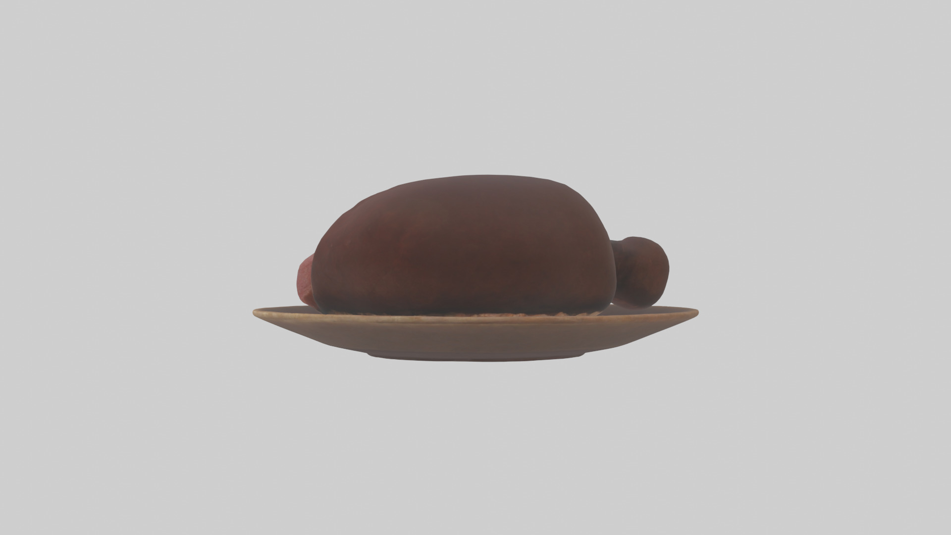 Kangaroo Liver Low-poly 3D model_12