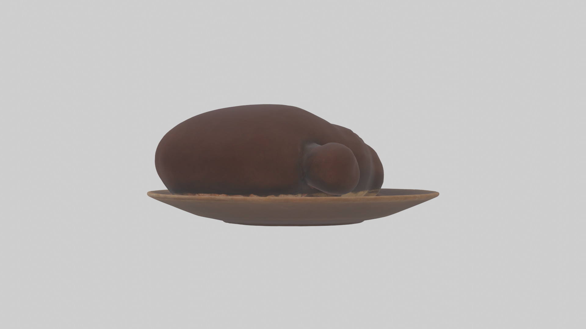 Kangaroo Liver Low-poly 3D model_1
