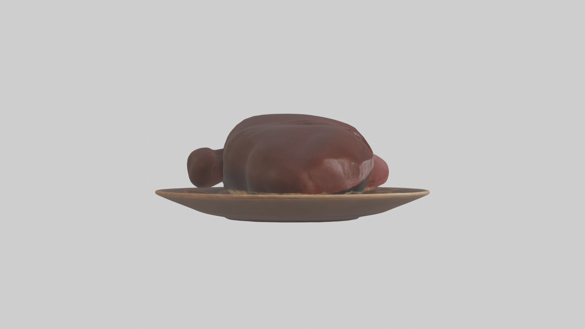 Kangaroo Liver Low-poly 3D model_13