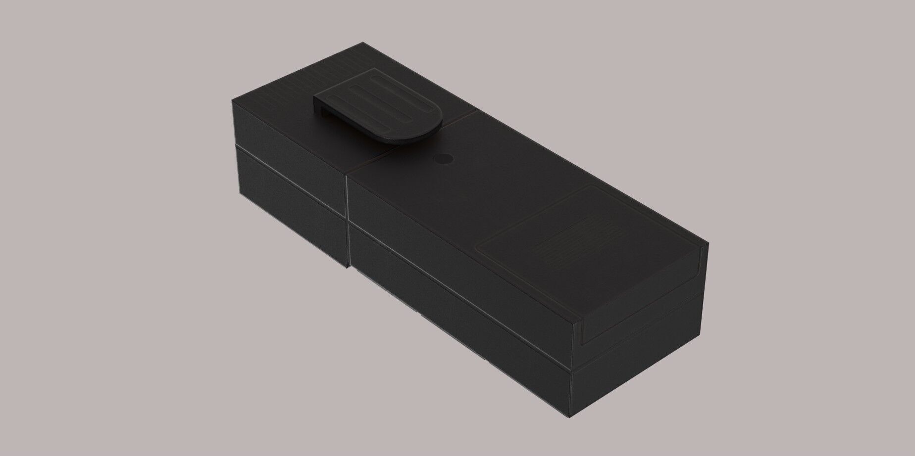 Retro Walkie Talkie - Eastern European style Game Ready Low-poly 3D model_3