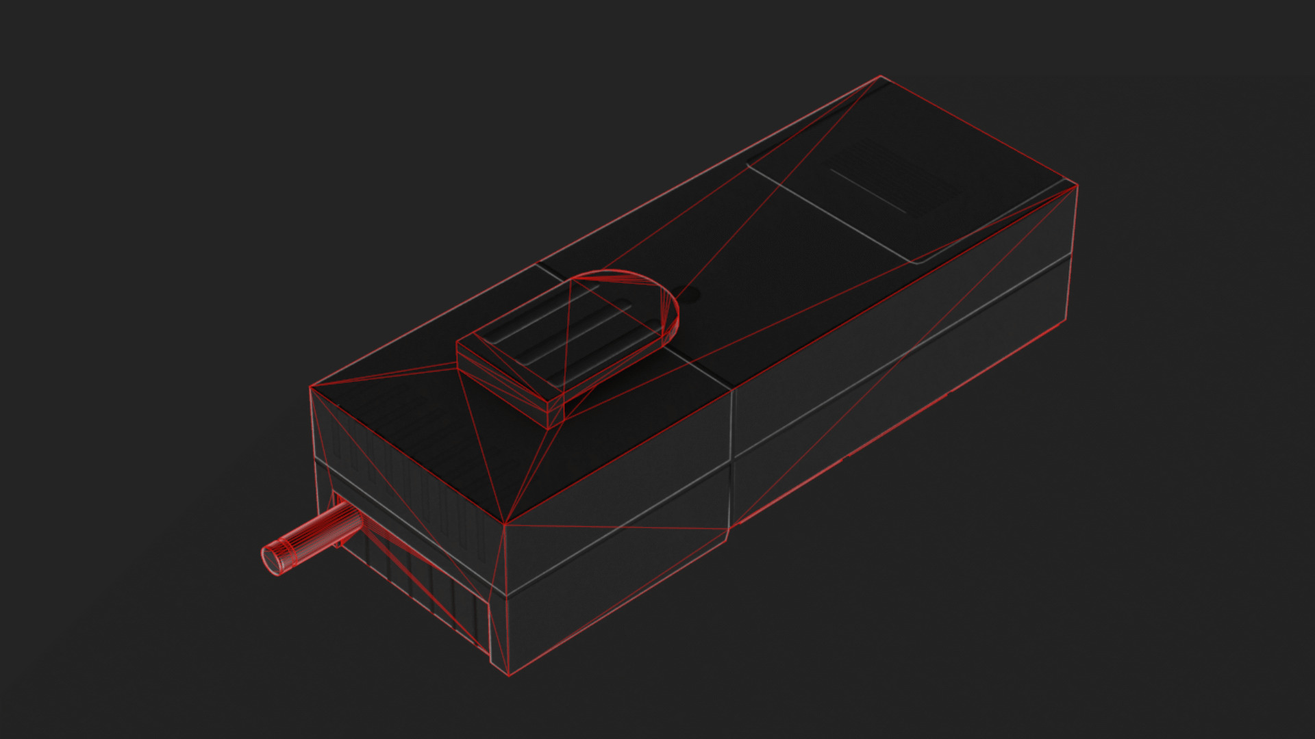 Retro Walkie Talkie - Eastern European style Game Ready Low-poly 3D model_5