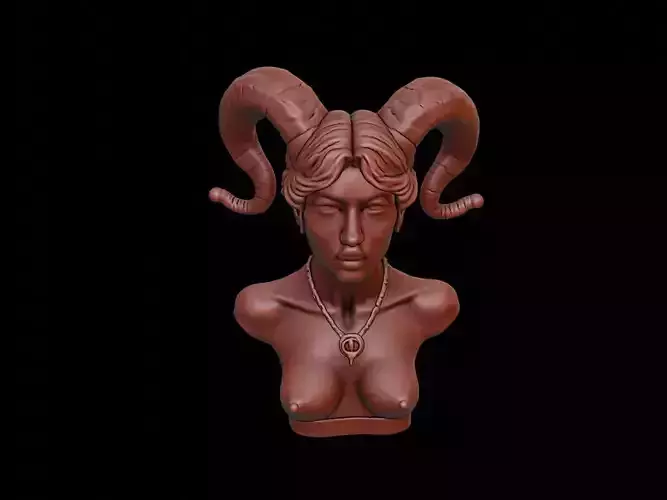 Dryad Beast Bust 3D print model