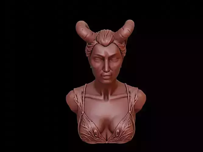 Dryad Beast Bust 3D print model