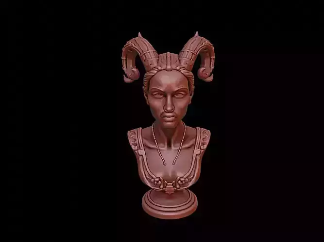 Dryad Beast Bust 3D print model