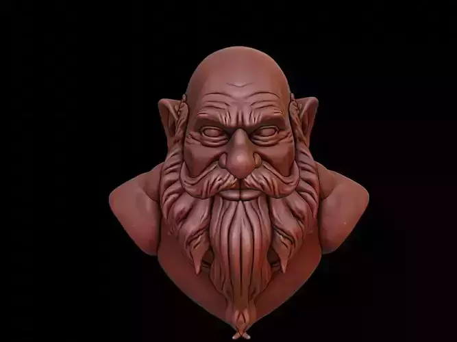 Dwarf Beast Bust