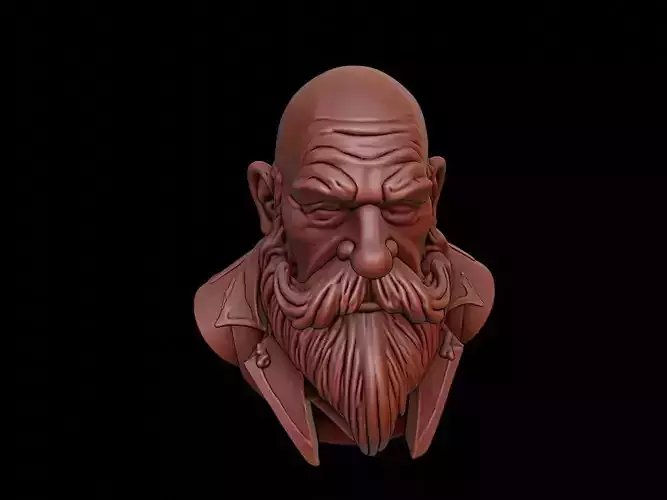 Dwarf Beast Bust