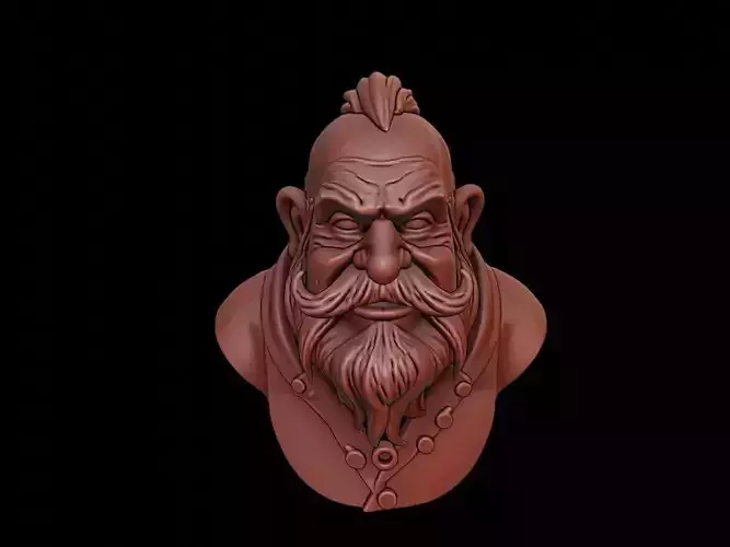 Dwarf Beast Bust