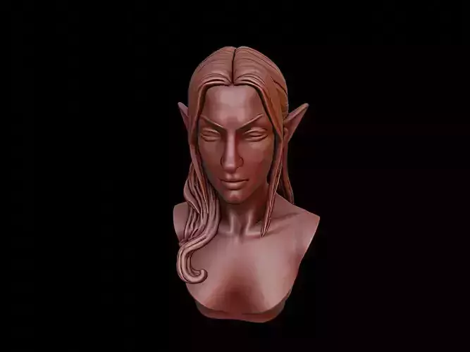 Elf Beast Bust