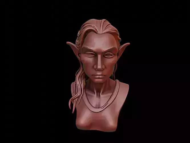 Elf Beast Bust